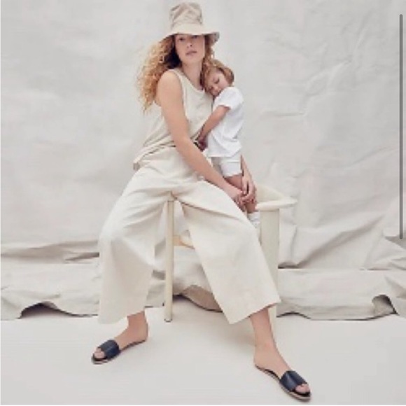 J. Crew Pull On Wide Leg Chino Pant Elastic Waist Summer Crop AY943 TALL Large - Picture 4 of 11